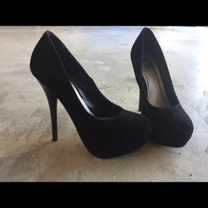 Black high heels